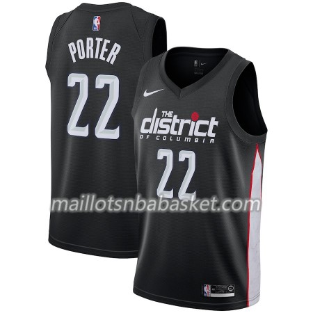 Maillot Homme Washington Wizards Otto Porter  22 2018-19 Nike City Edition Noir Swingman